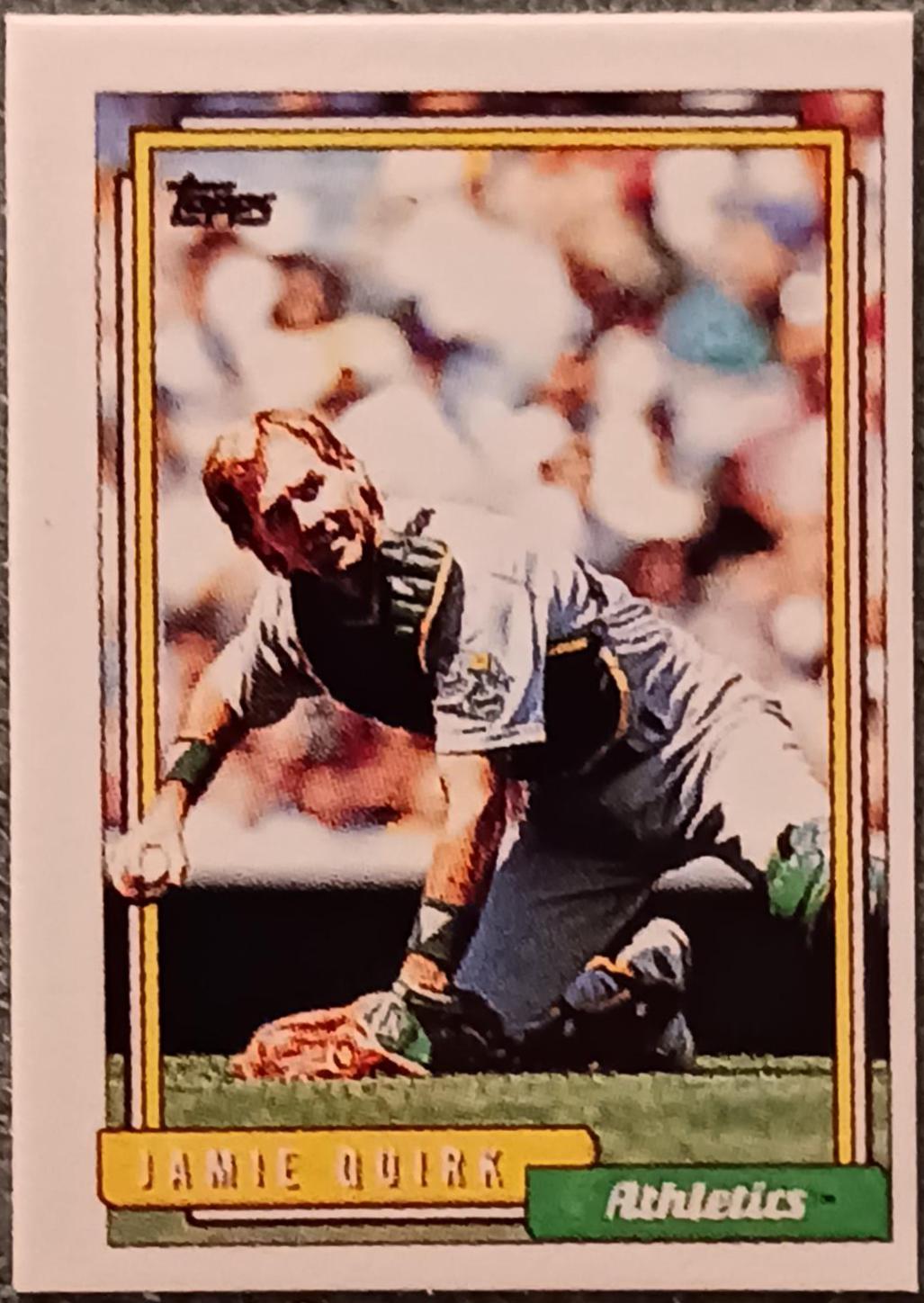 Jamie Quirk #19 Baseball Cards 1992 Topps Micro