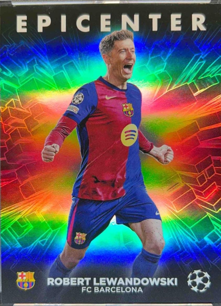 Robert Lewandowski #EC-10 Soccer Cards 2024 Topps UEFA Epicenter