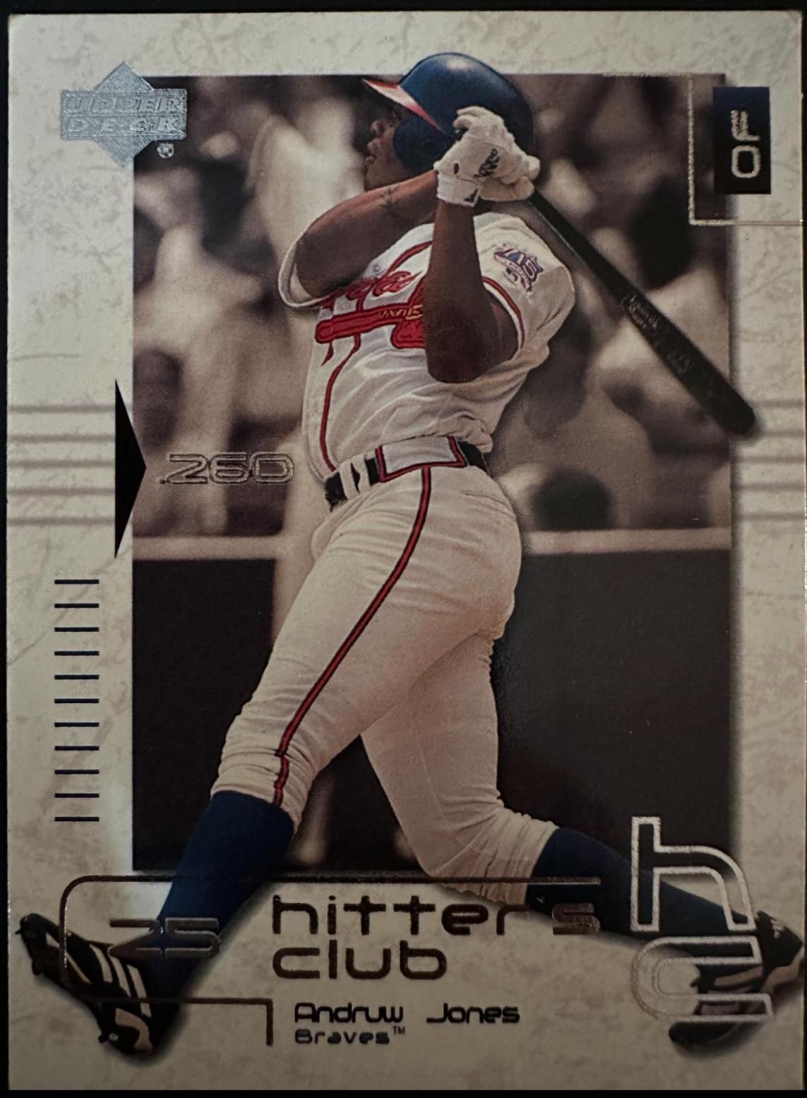Andruw Jones #9 Baseball Cards 2000 Upper Deck Hitter's Club