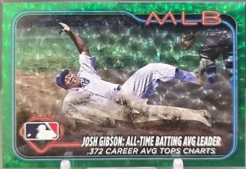 Josh Gibson [Green Crackle Foilboard] #US191