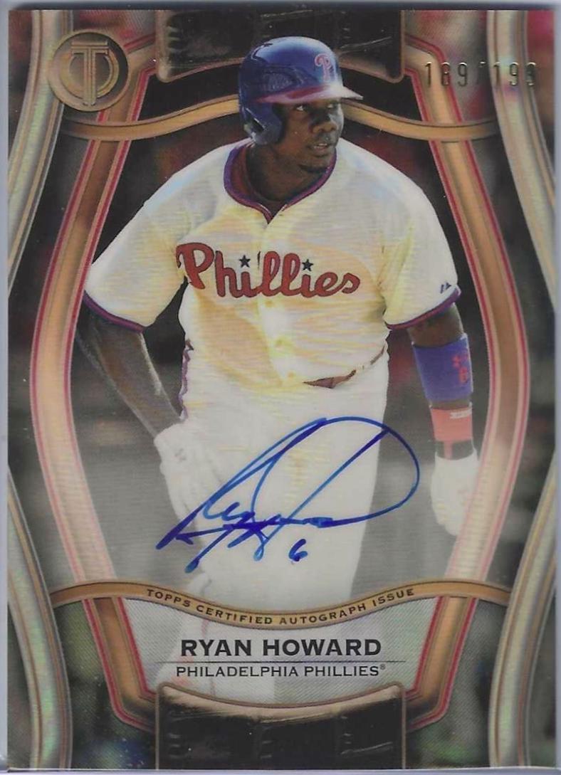 Ryan Howard #PTGA-RH Baseball Cards 2025 Topps Tribute Pillars of the Game Autograph