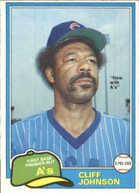Cliff Johnson #17 Baseball Cards 1981 O Pee Chee