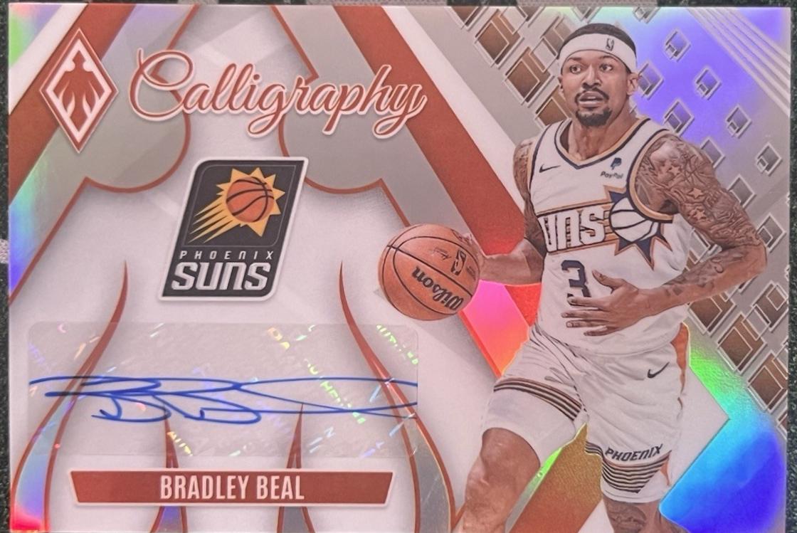 Bradley Beal #CG-BBP Basketball Cards 2023 Panini Phoenix Calligraphy