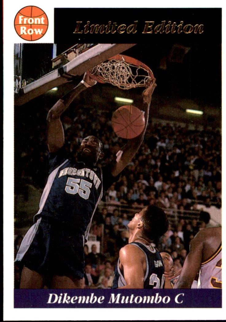Dikembe Mutombo #7 1991 Front Row Dikembe Mutombo Basketball