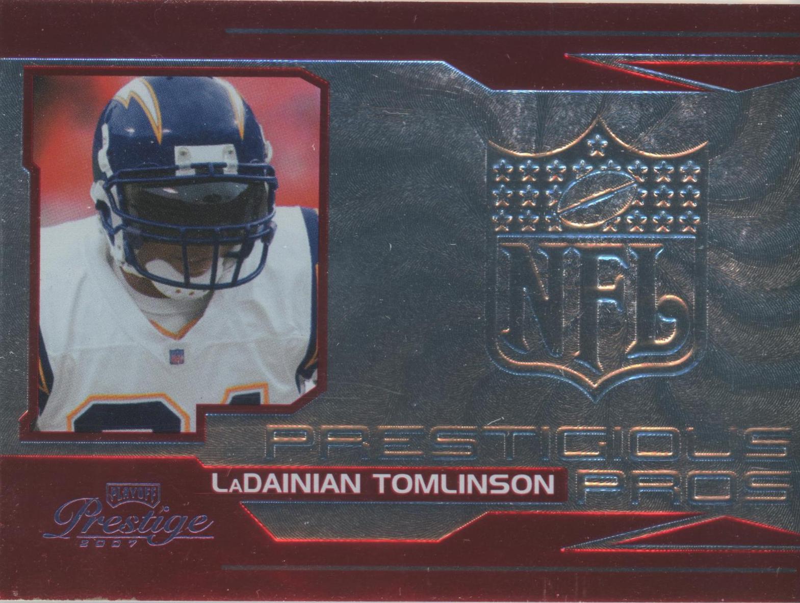 Ladainian Tomlinson #PP-15 Football Cards 2007 Playoff Prestige Prestigious Pros