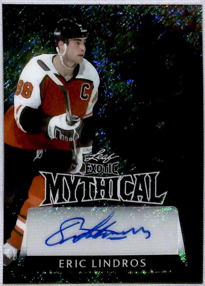 Eric Lindros #EM-EL1 2024 Leaf Metal Legends Exotic Mythical Autograph Hockey