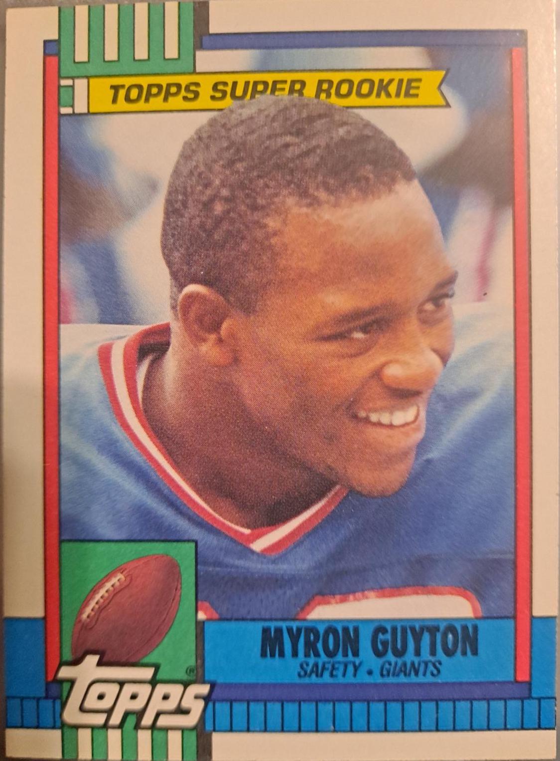 Myron Guyton #50 Football Cards 1990 Topps