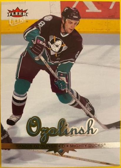 Sandis Ozolinsh #6 Hockey Cards 2005 Ultra