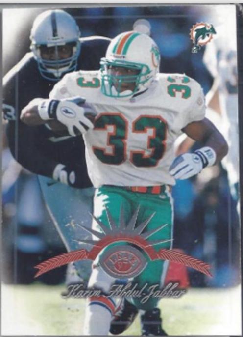 KARIM ABDUL-JABBAR #71 Football Cards 1997 Donruss