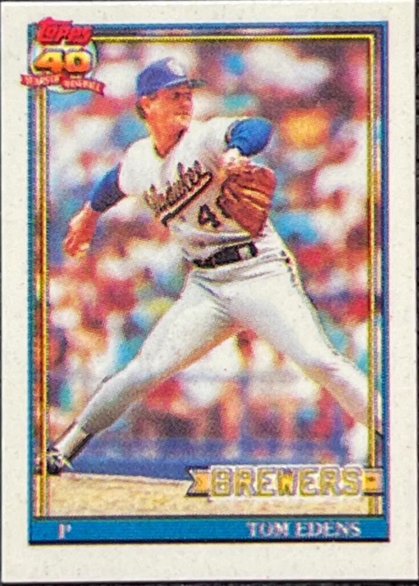 Tom Edens #118 Baseball Cards 1991 Topps Micro
