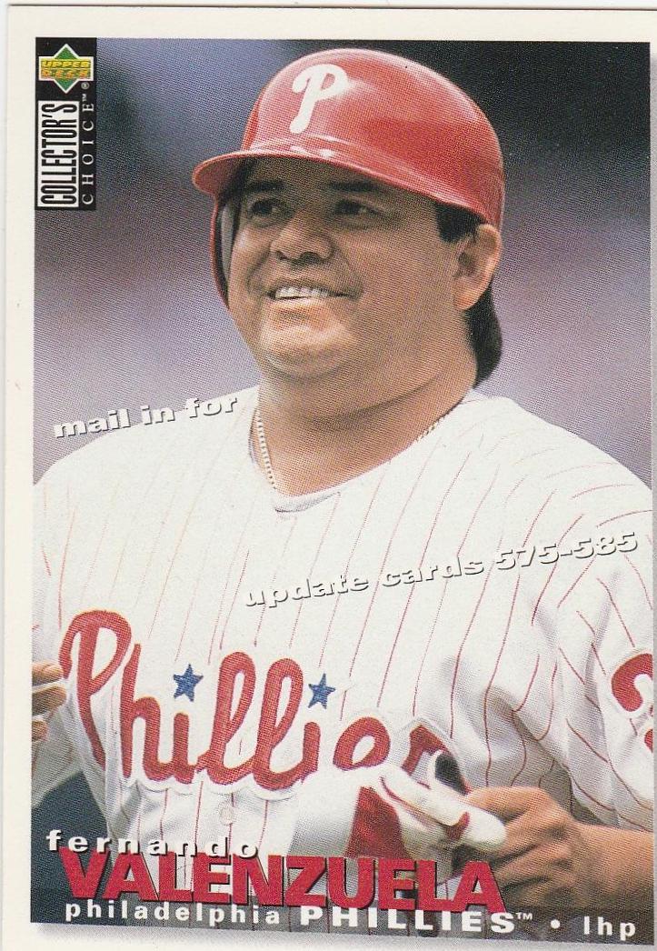 Fernando Valenzuela #TC5 Baseball Cards 1995 Collector's Choice Trade Card