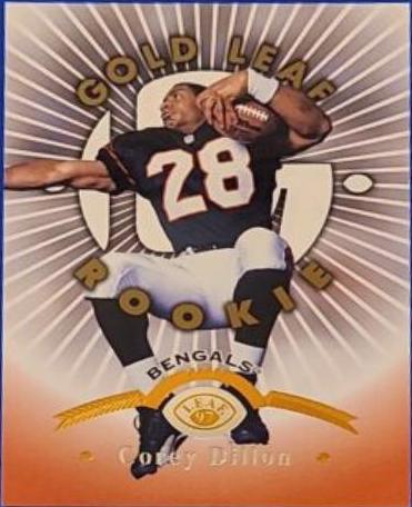 Corey Dillon #164 Football Cards 1997 Leaf Gold Rookies