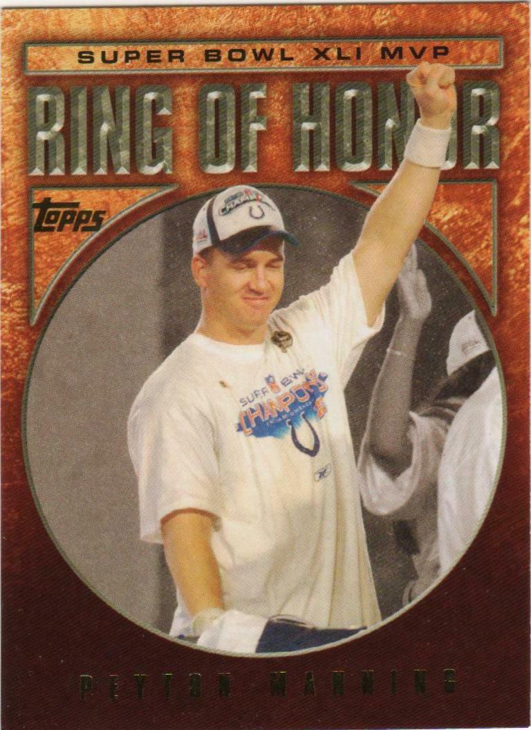 Peyton Manning #RH41-PM Football Cards 2006 Topps Ring of Honor