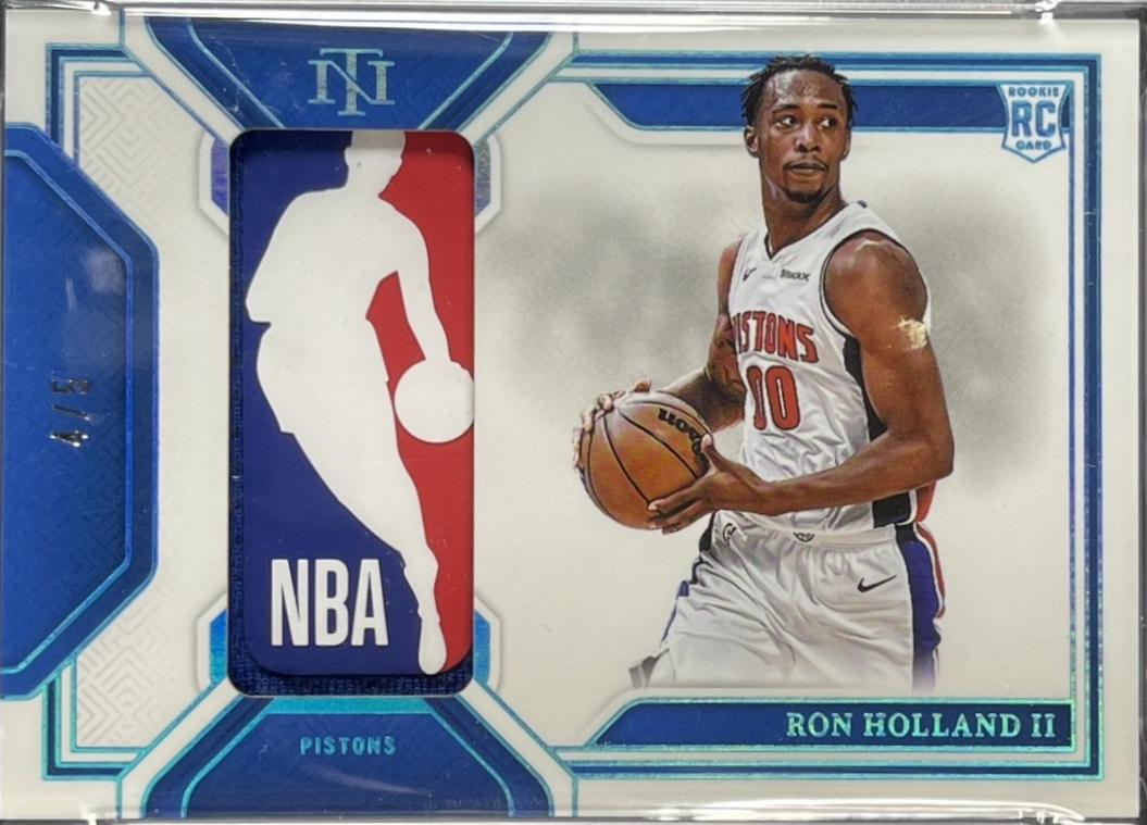 Ron Holland II #48 2024-25 Panini National Treasures Basketball Rookie Logoman