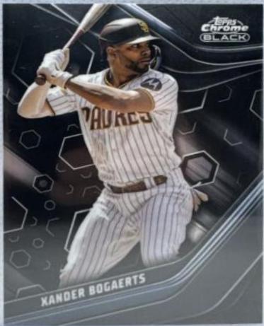 Xander Bogaerts #3 Baseball Cards 2023 Topps Chrome Black
