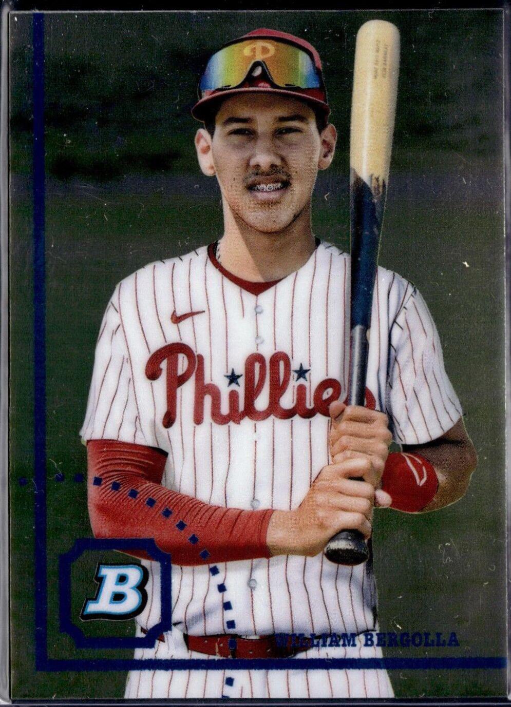 William Bergolla #BHPC-113 2022 Bowman Heritage Baseball Chrome Prospects