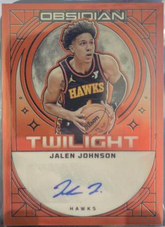 Jalen Johnson [Electric Etch Orange Flood] #TS-JAL