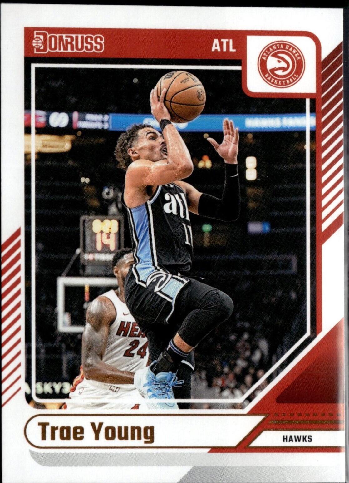Trae Young #93 Basketball Cards 2024 Panini Donruss