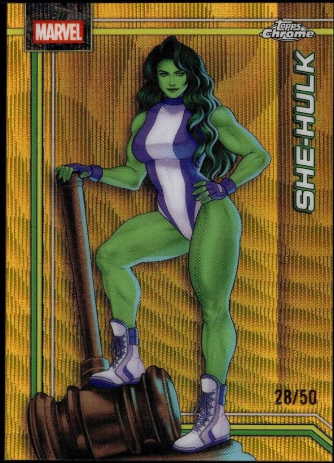She-Hulk Gold Wave Refractor