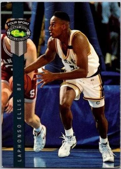Laphonso Ellis #42 Basketball Cards 1992 Classic 4 Sport