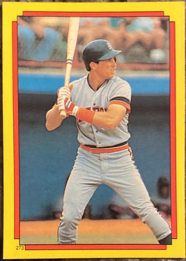 Alan Trammell, Bruce Hurst #273, 62 Baseball Cards 1988 Topps Stickercard