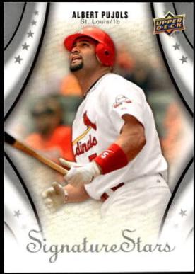 Albert Pujols #8 Baseball Cards 2009 Upper Deck Signature Stars