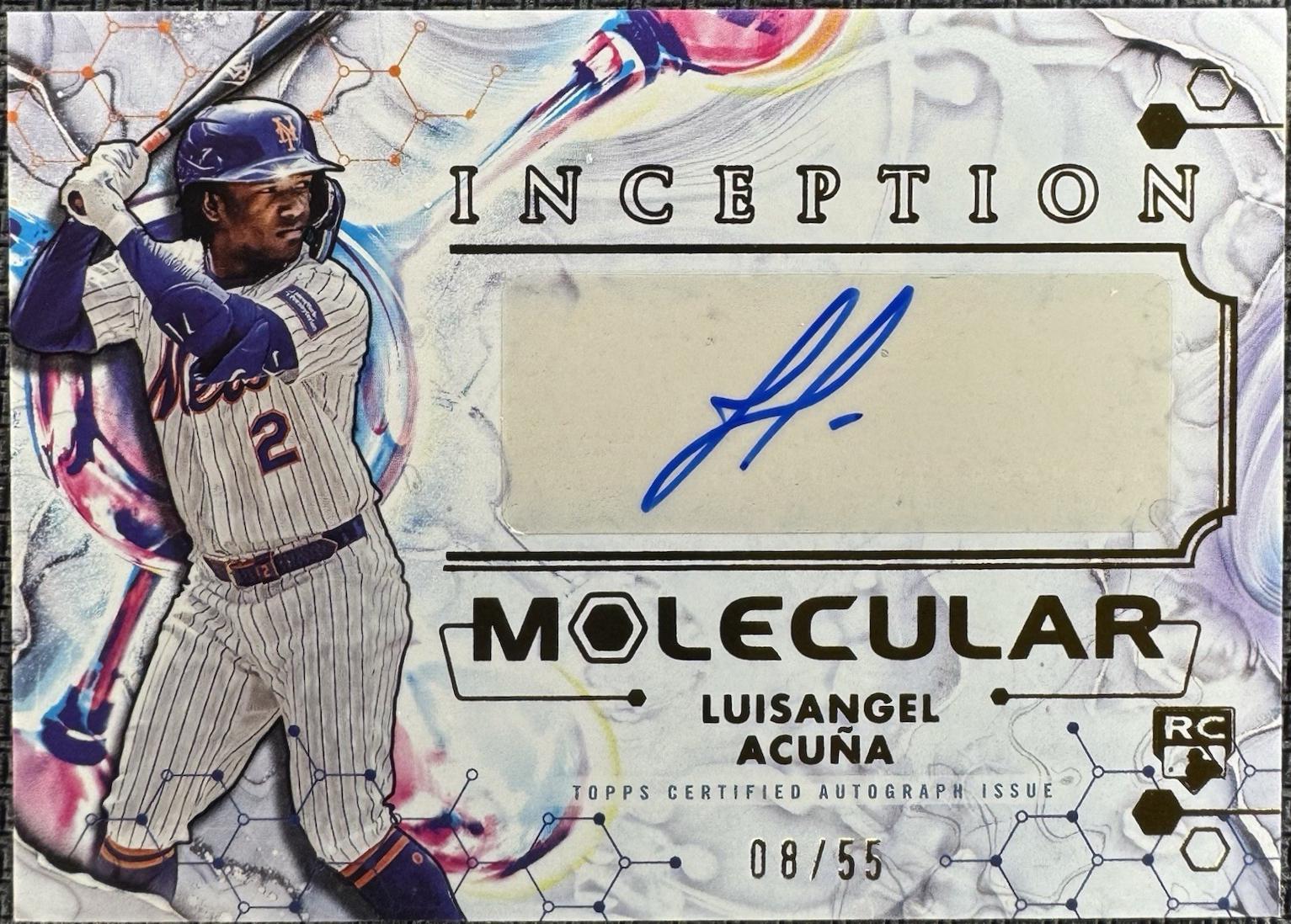 Luisangel Acuna #IMA-LA 2025 Topps Inception Molecular Autograph Baseball