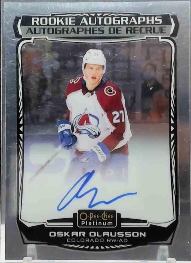 Oskar Olausson #R-OO 2022-23 O-Pee-Chee Platinum Hockey Rookie Autographs