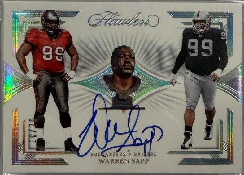 Warren Sapp #18 2023 Panini Flawless Career Progressions Football