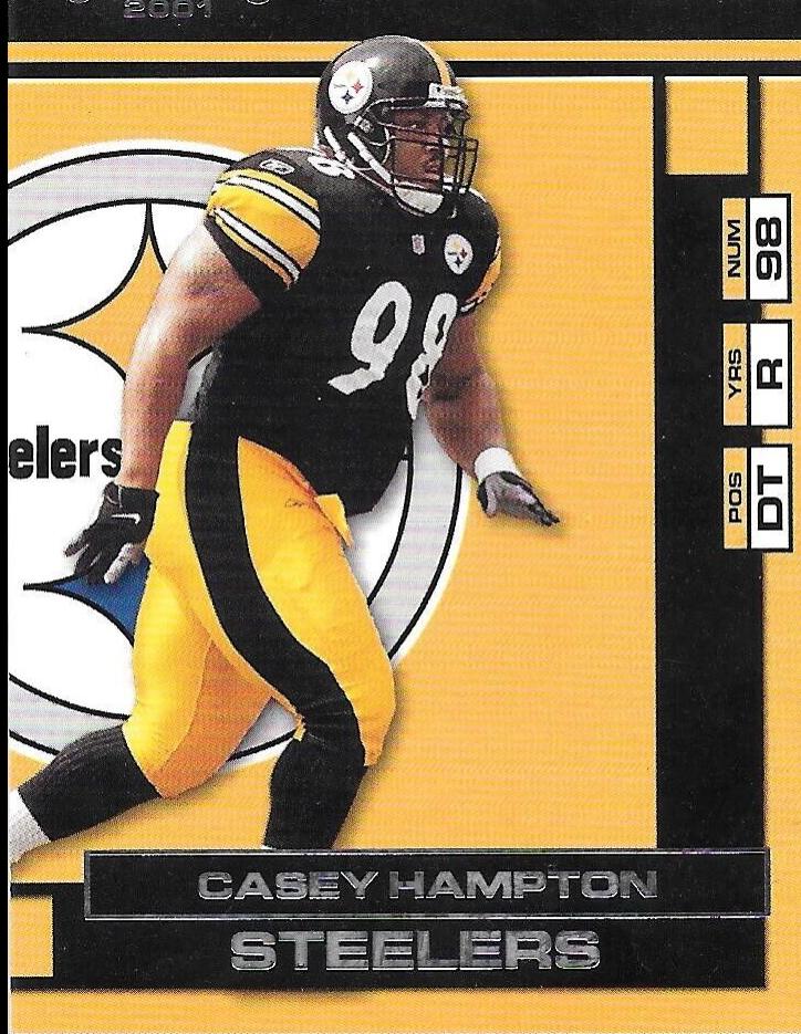 Casey Hampton #110 2001 Playoff Contenders Football