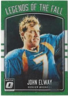 John Elway #7 Football Cards 2016 Panini Donruss Optic Legends of the Fall