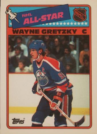 Wayne Gretzky #8 Hockey Cards 1988 Topps Stickers
