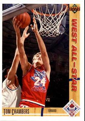 Tom Chambers #56 Basketball Cards 1991 Upper Deck