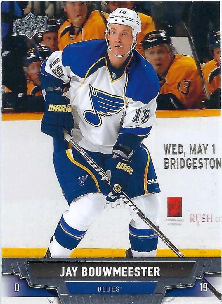 Jay Bouwmeester #121 Hockey Cards 2013 Upper Deck