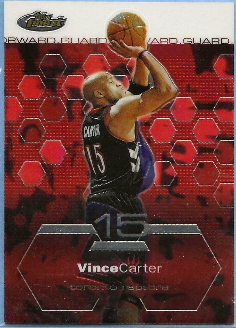 Vince Carter #58 Basketball Cards 2002 Finest