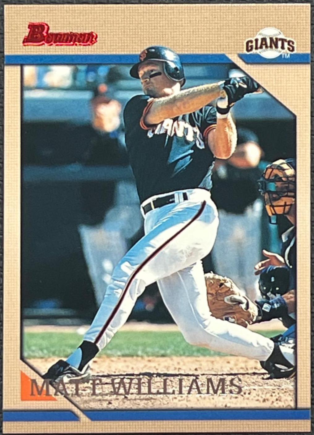 Matt Williams #36 Baseball Cards 1996 Bowman