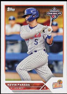 Kevin Parada #PD-125 2023 Topps Pro Debut Baseball