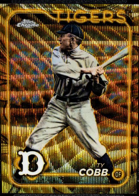 Ty Cobb [Gold Wave Refractor] #96