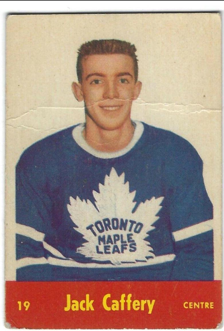 Jack Caffery #19 Hockey Cards 1955 Parkhurst