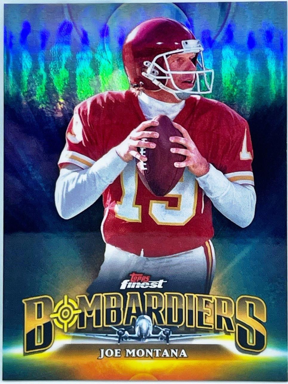 Joe Montana #BB-17 Football Cards 2024 Topps Finest Bombadiers