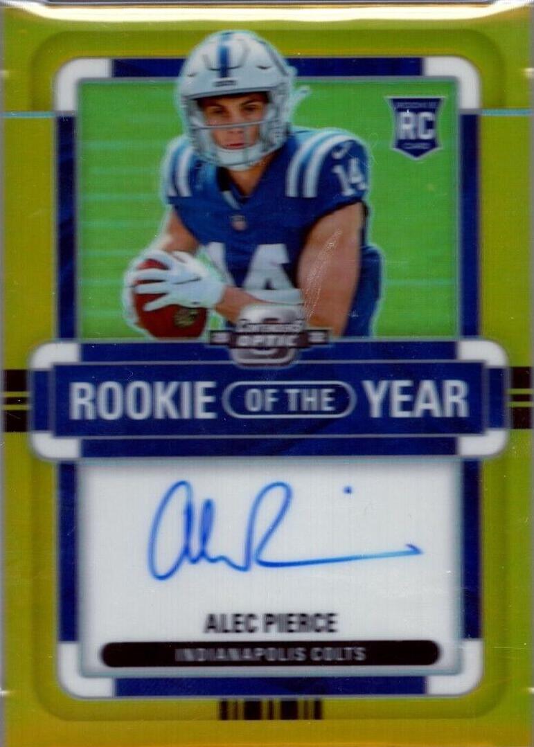 Alec Pierce [Rookie of the Year Autograph Gold] #ROY-AP