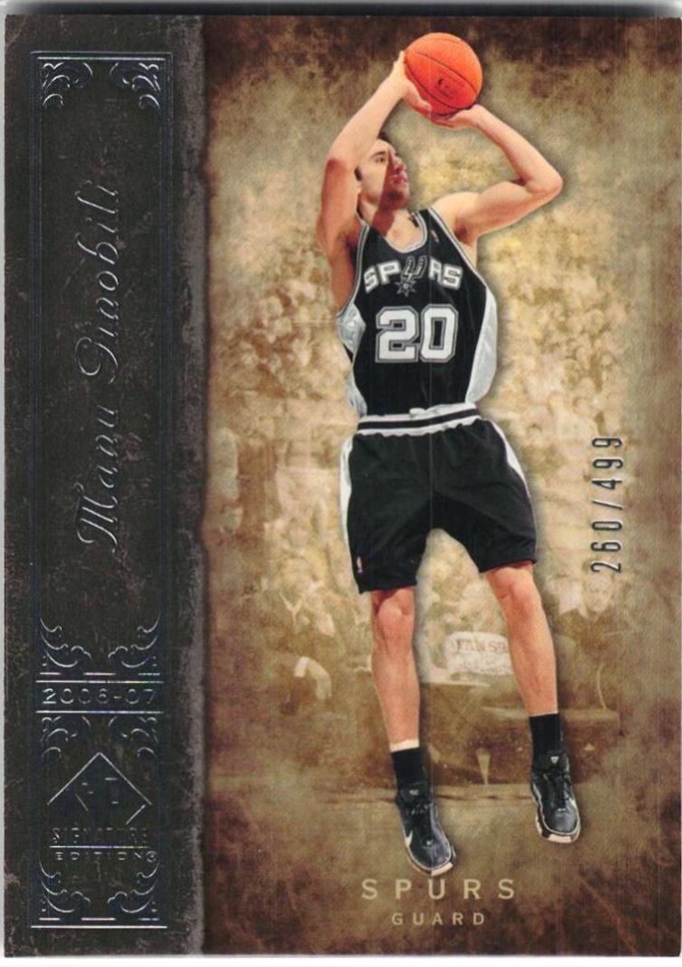 Manu Ginobili #87 2006-07 SP Signature Edition Basketball