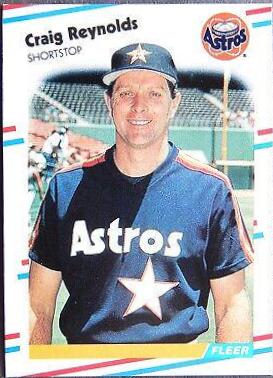 Craig Reynolds #454 Baseball Cards 1988 Fleer