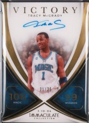 Tracy McGrady #20 2024 Panini Immaculate Victory Signature Basketball
