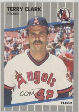 Terry Clark #470 Baseball Cards 1989 Fleer