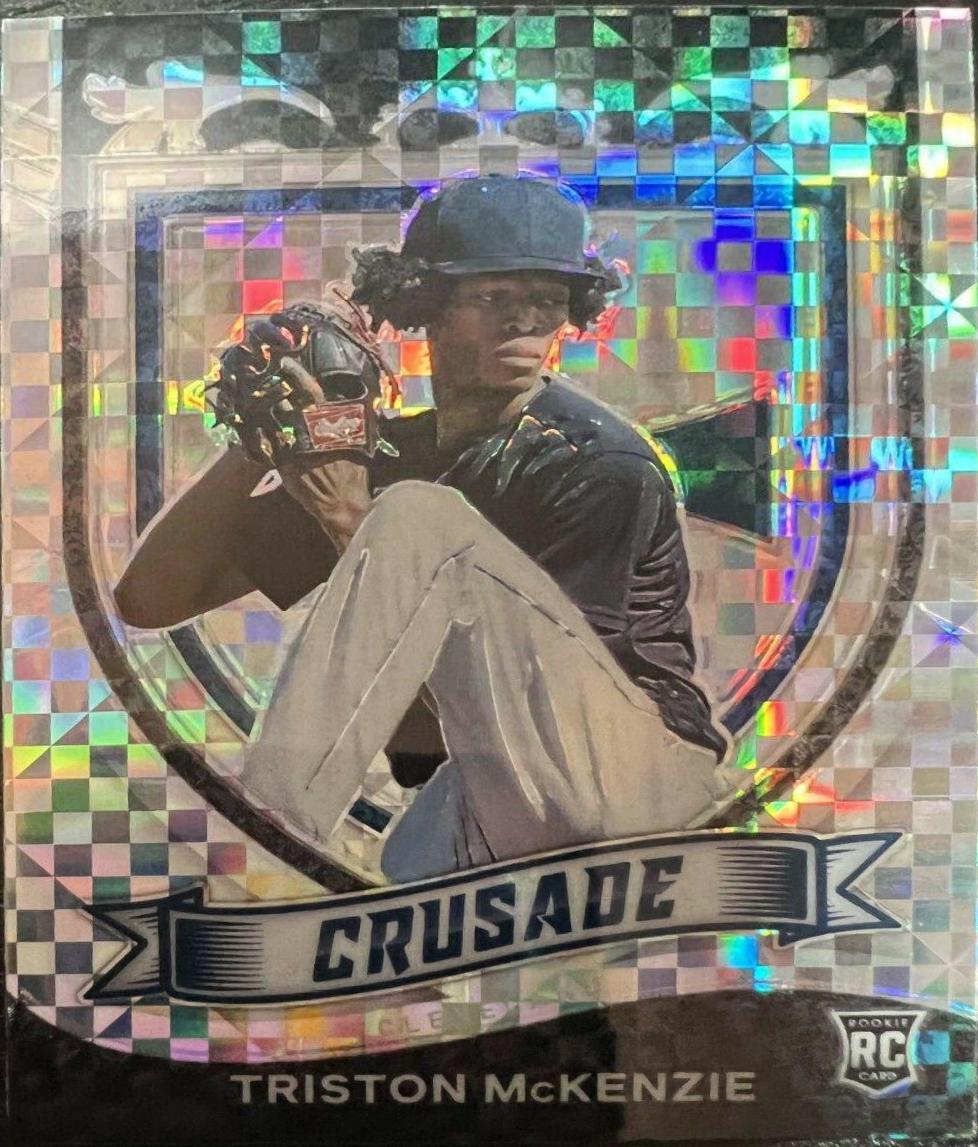Triston McKenzie #2 Baseball Cards 2021 Panini Chronicles Crusade