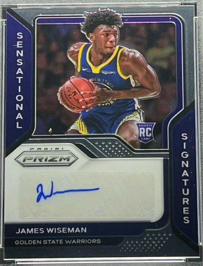 James Wiseman Basketball Cards 2020 Panini Prizm Sensational Signatures