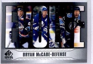 Bryan McCabe #E-15 Hockey Cards 2020 SP Signature Edition Legends Evolve