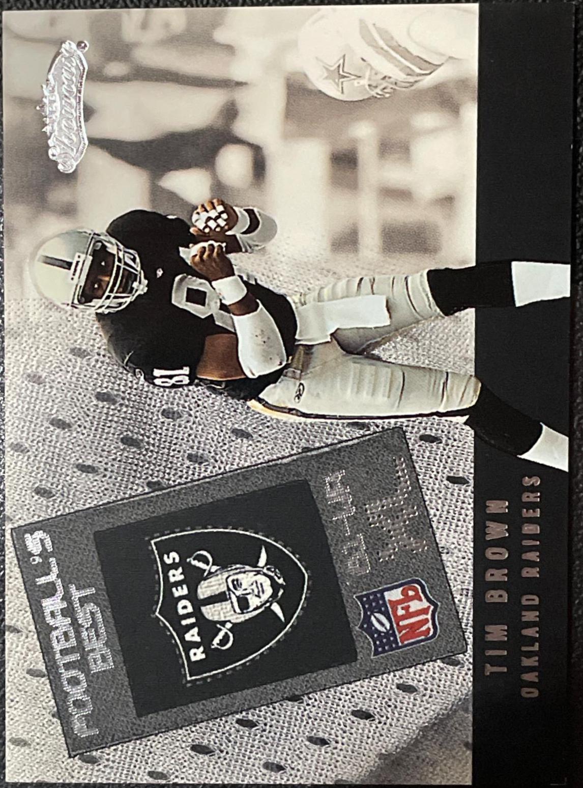 Tim Brown #7 Football Cards 2002 Fleer Showcase Football's Best