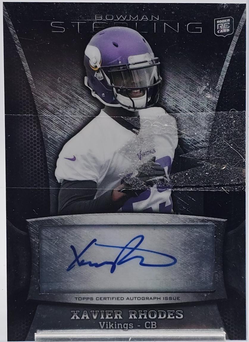Xavier Rhodes #BSA-XR 2013 Bowman Sterling Football Autographs